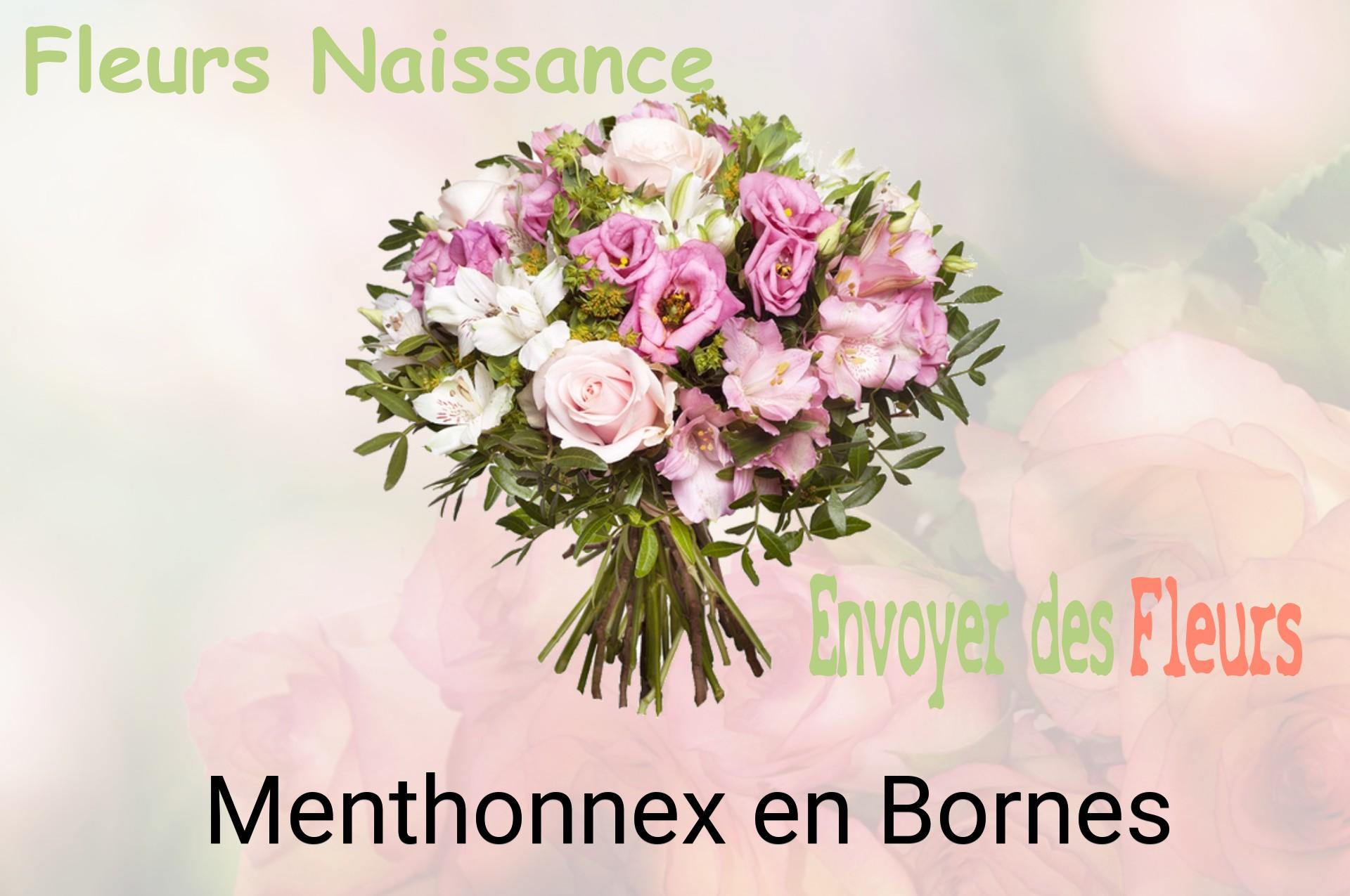 Bouquet de fleurs de naissance livré à Menthonnex-en-Bornes